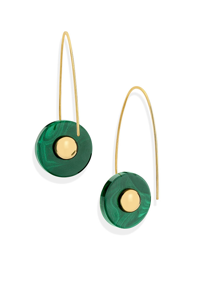 Yael Sonia malachite earrings Yael Sonia malachite earrings