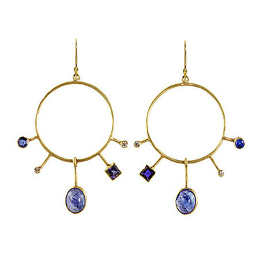 Margery Hirschey blues orbit earrings Margery Hirschey blues orbit earrings