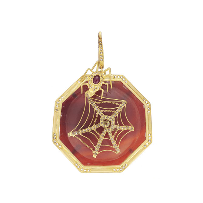 Coomi spider pendant