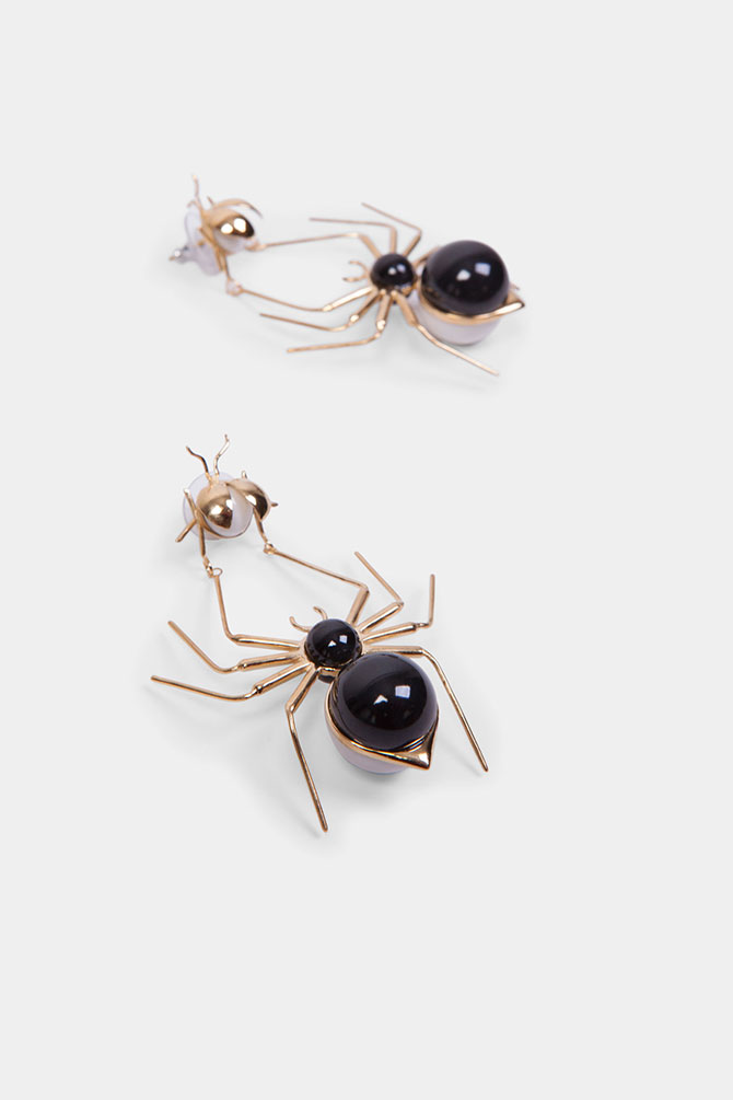 Andres Gallardo spider earrings