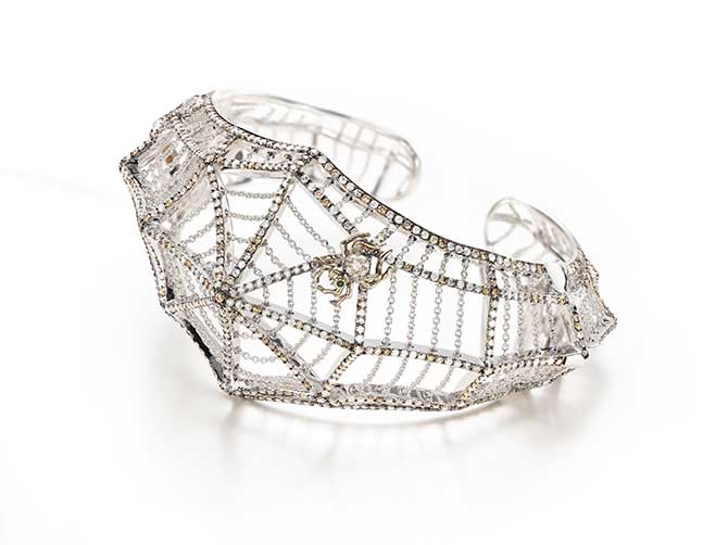 Bibi van der Velden cobweb bracelet