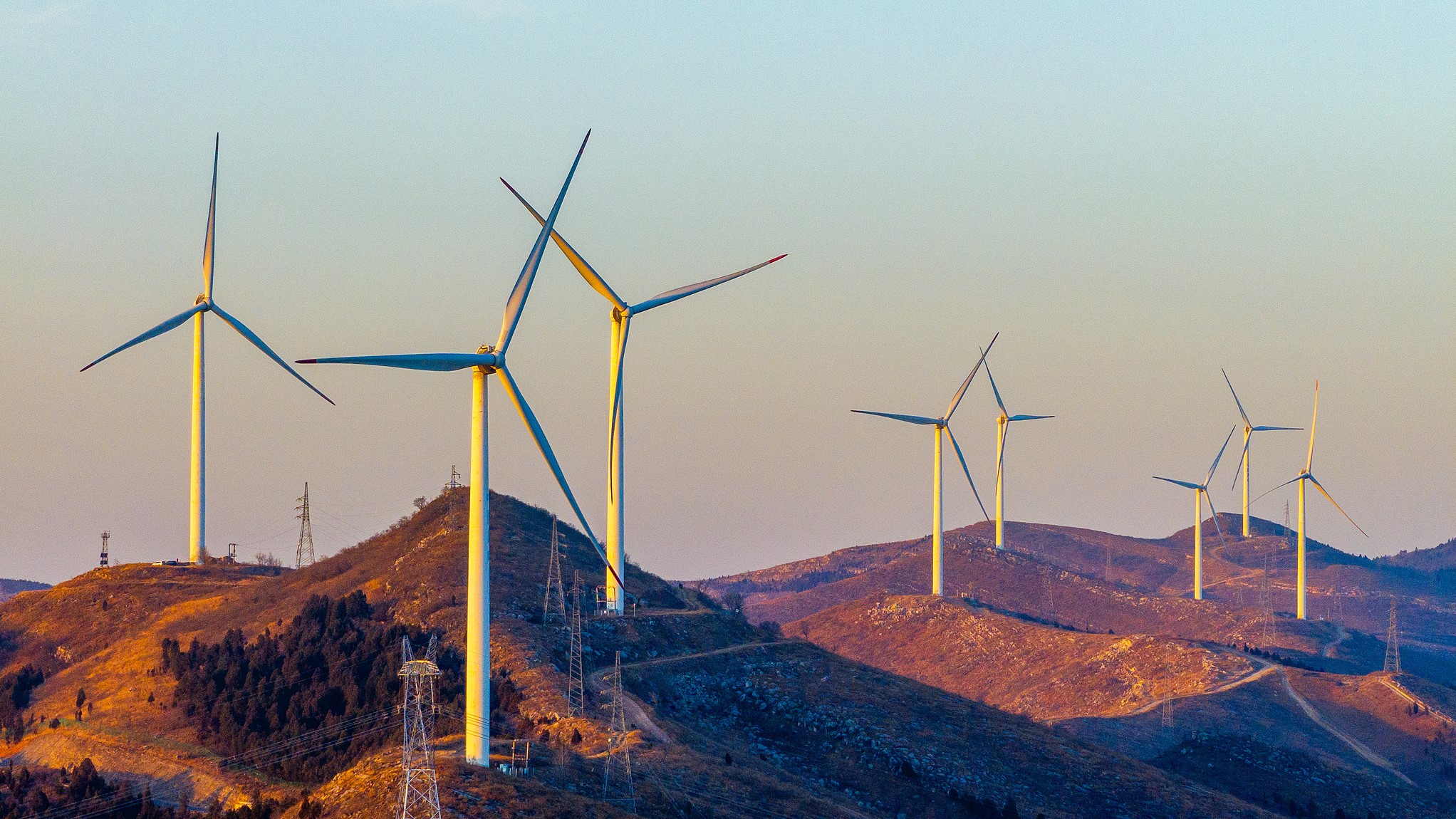 Wind turbines at the Longjishan Wind Farm in Huaibei, east China's Anhui Province, January 11, 2026. /VCG
