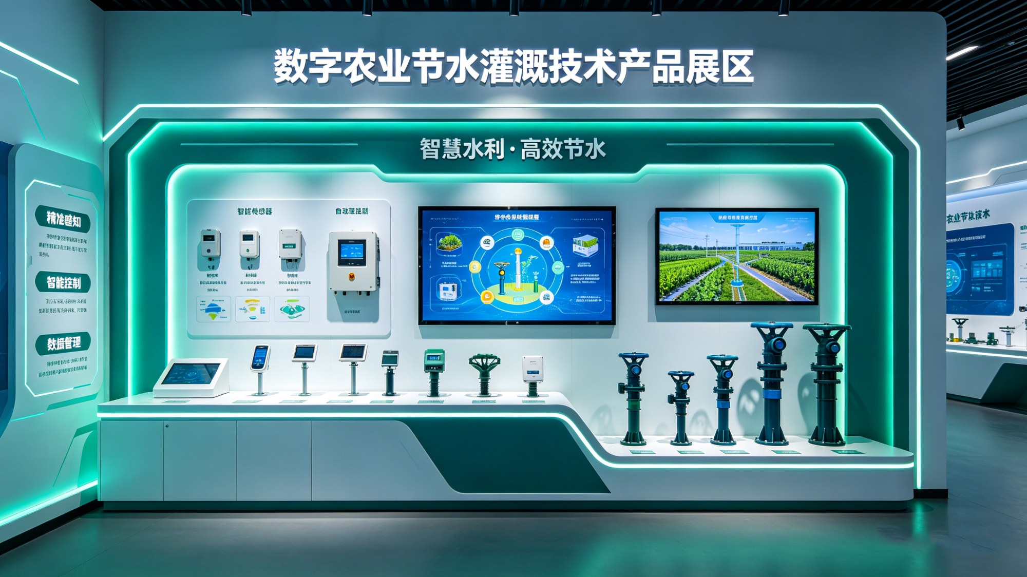 數(shù)字農(nóng)業(yè)節(jié)水灌溉技術(shù)產(chǎn)品展區(qū)