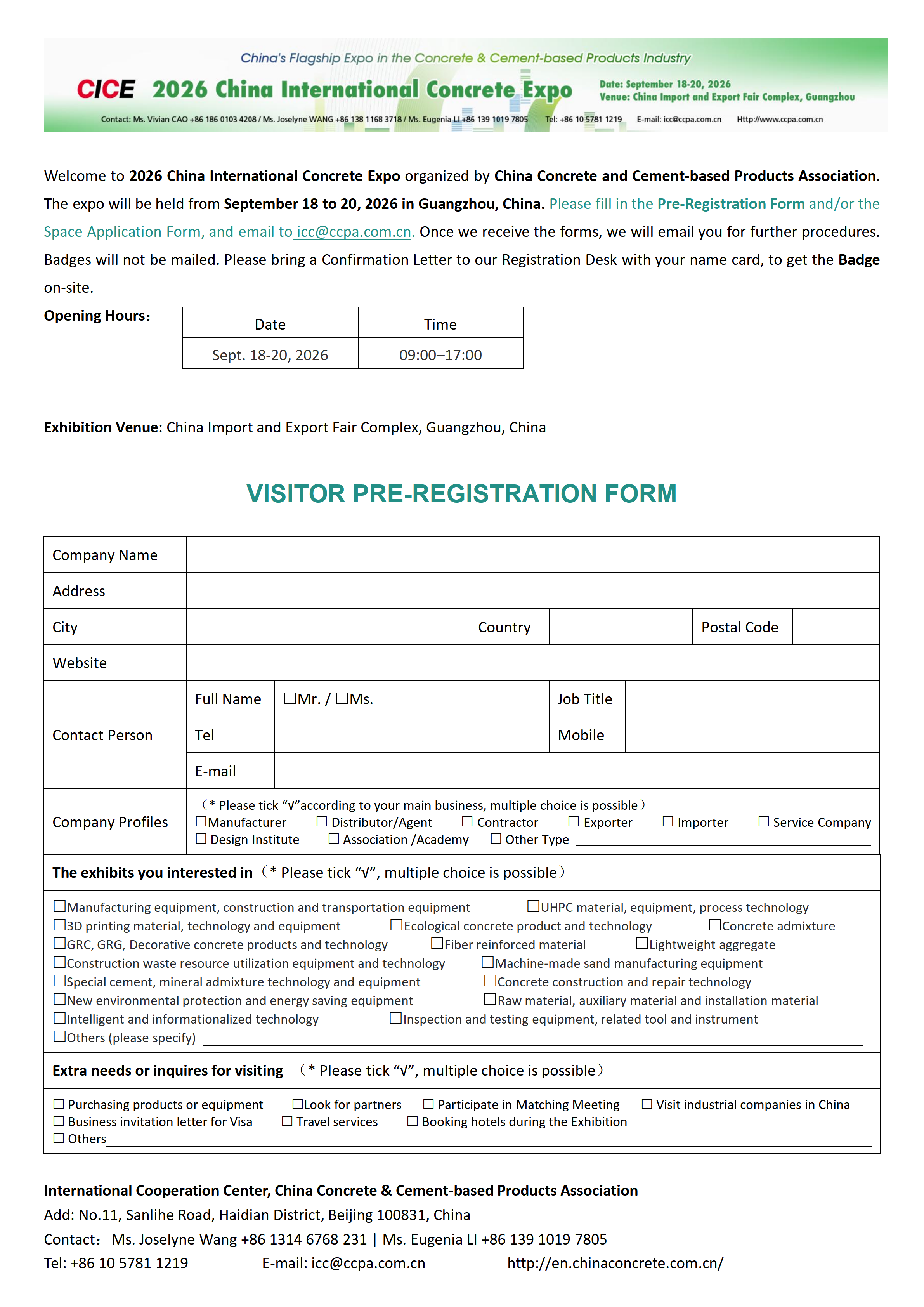 Visitor Pre-registration Form for CICE 2026.png