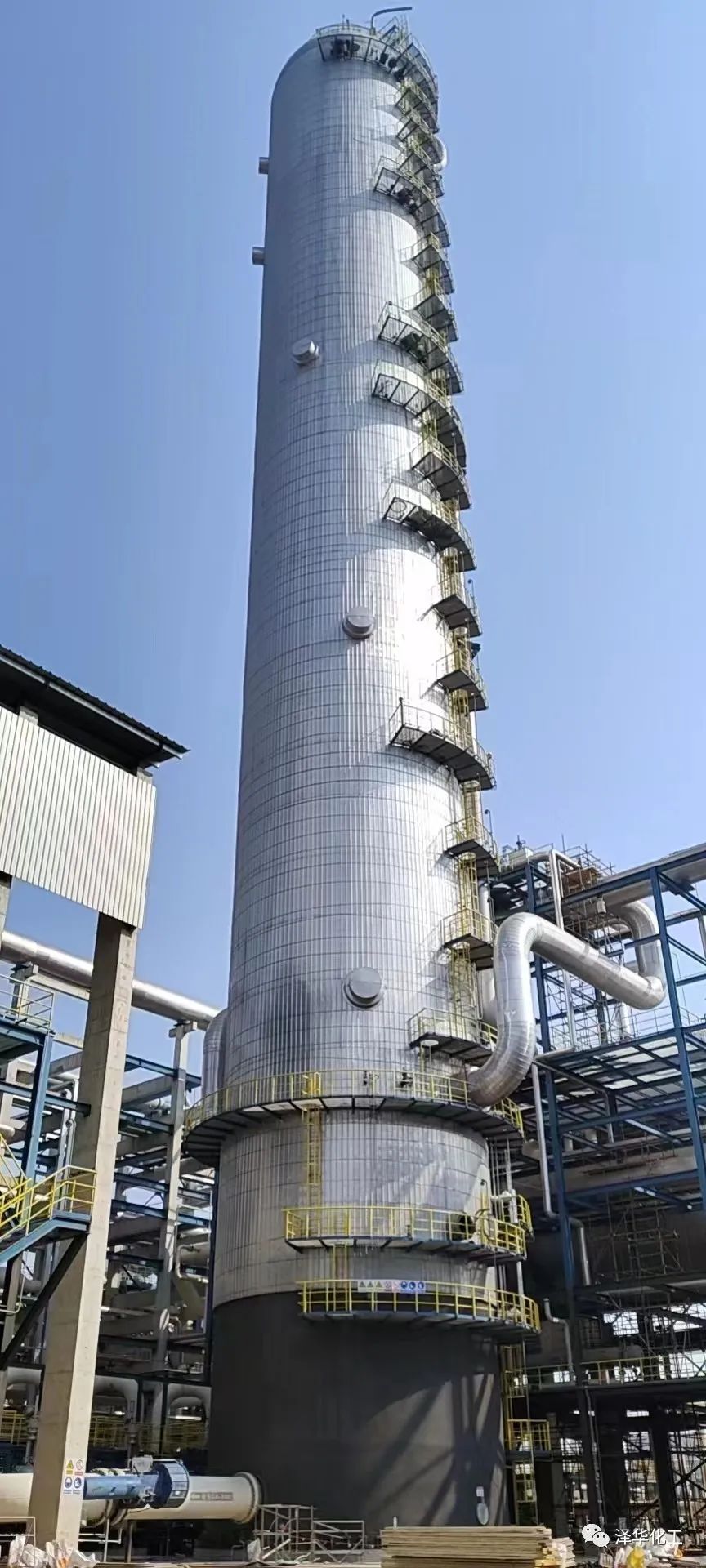 全球规模最大丙烷脱氢(pdh)装置丙烯塔改造成功